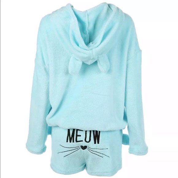 LAST 🆕Womens Pajamas Meow Sleepwear Set🆕 - Picture 3 of 5